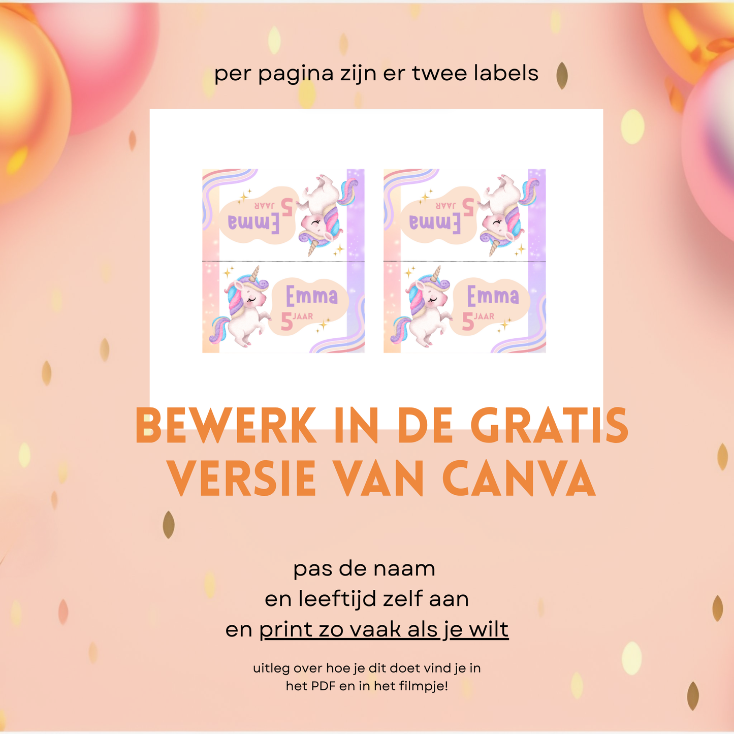 Traktatielabel Unicorn